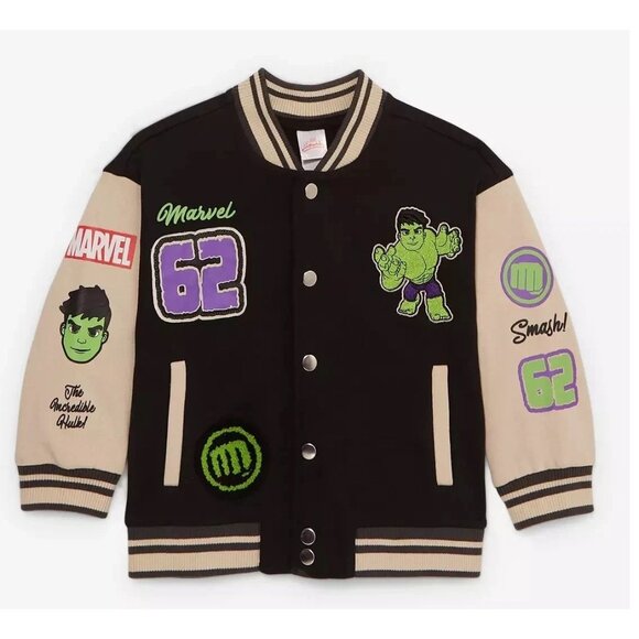 Marvel The Hulk Toddler Bomber Jacket Size 2T New - Picture 3 of 10